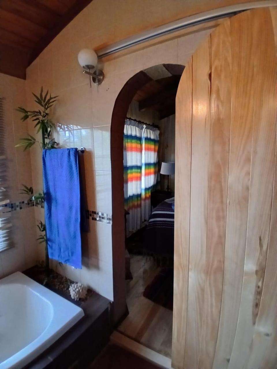 Cabana Con Banera Y Chimeneas En Puesta De Sol El Pacifico Екстер'єр фото