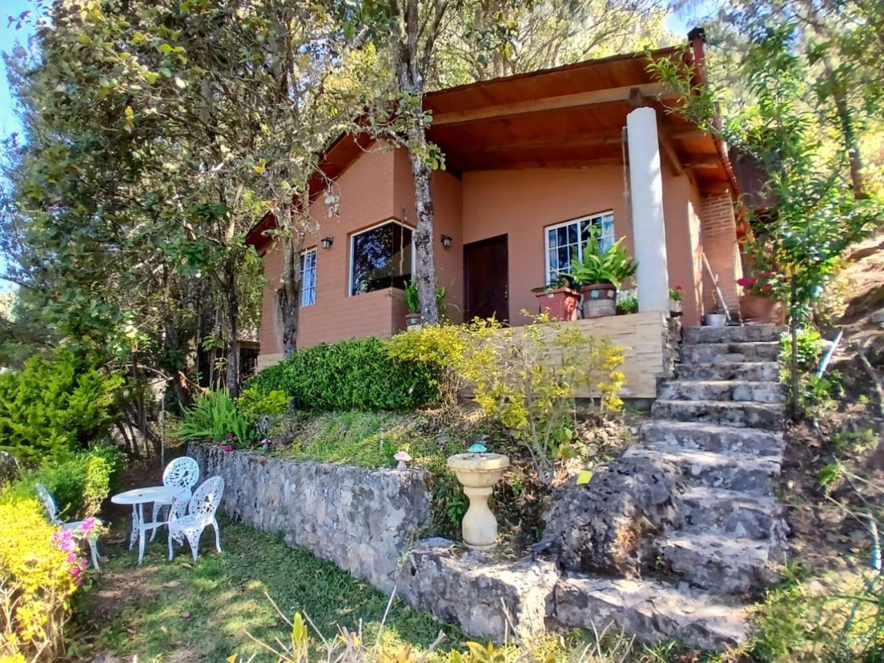 Cabana Con Banera Y Chimeneas En Puesta De Sol El Pacifico Екстер'єр фото